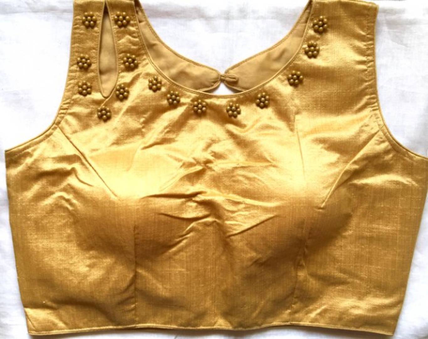 Latest Beautiful Silk Blend Stitched Blouse